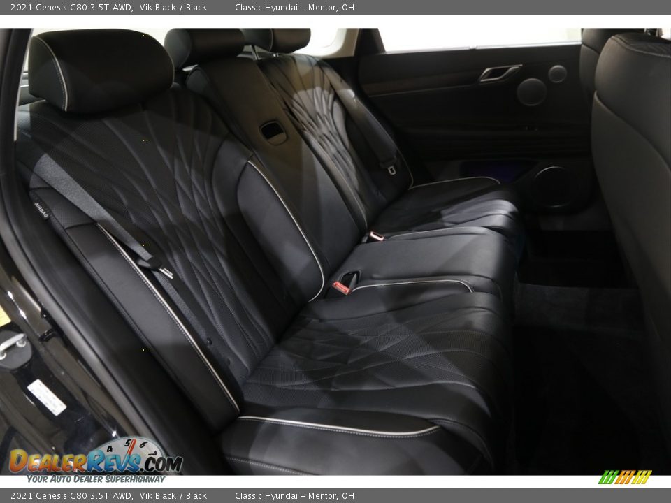 2021 Genesis G80 3.5T AWD Vik Black / Black Photo #22