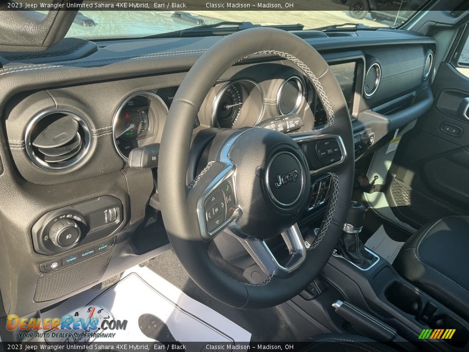 2023 Jeep Wrangler Unlimited Sahara 4XE Hybrid Earl / Black Photo #4