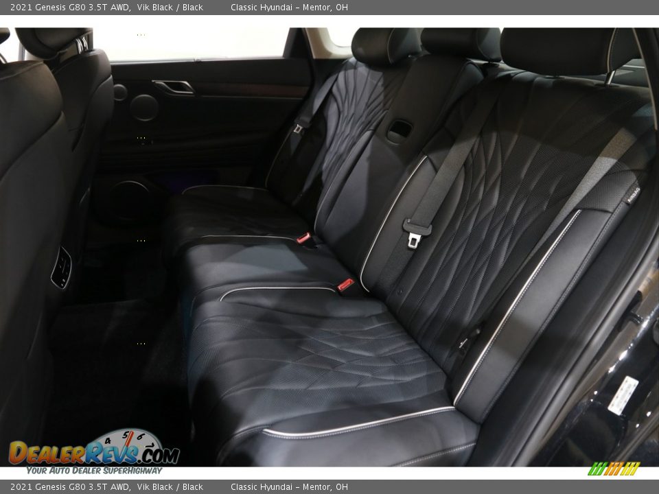 2021 Genesis G80 3.5T AWD Vik Black / Black Photo #23