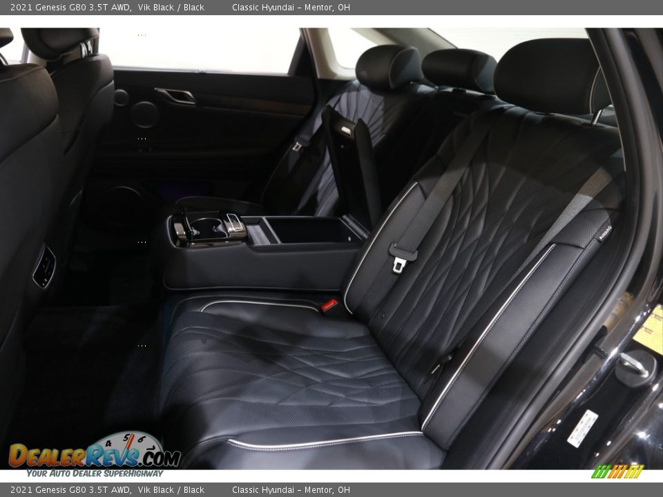 2021 Genesis G80 3.5T AWD Vik Black / Black Photo #24