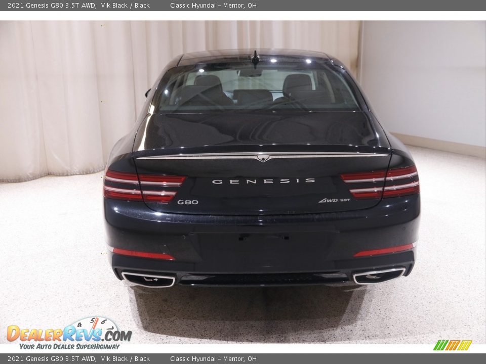 2021 Genesis G80 3.5T AWD Vik Black / Black Photo #25