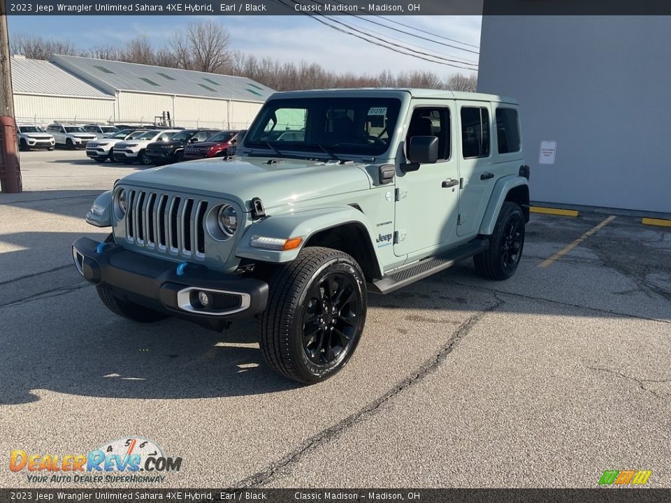 2023 Jeep Wrangler Unlimited Sahara 4XE Hybrid Earl / Black Photo #7