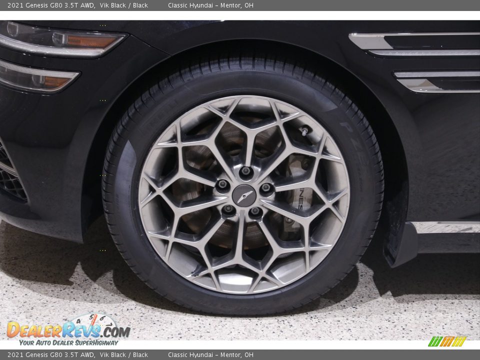 2021 Genesis G80 3.5T AWD Vik Black / Black Photo #27
