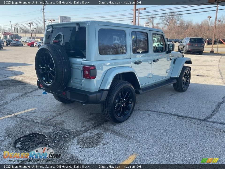 2023 Jeep Wrangler Unlimited Sahara 4XE Hybrid Earl / Black Photo #8