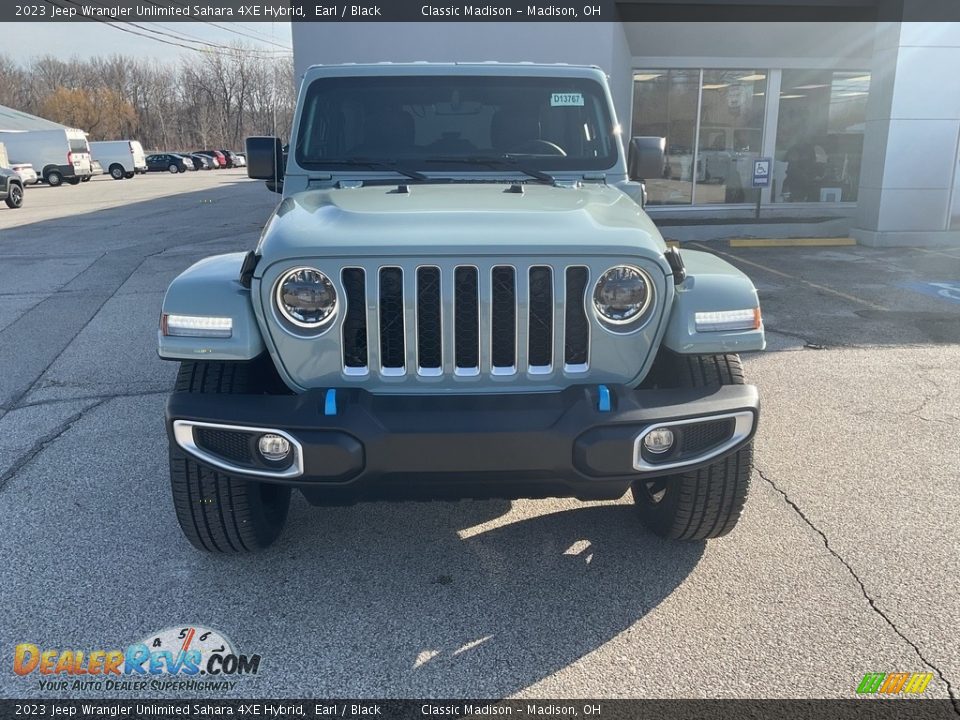 2023 Jeep Wrangler Unlimited Sahara 4XE Hybrid Earl / Black Photo #9