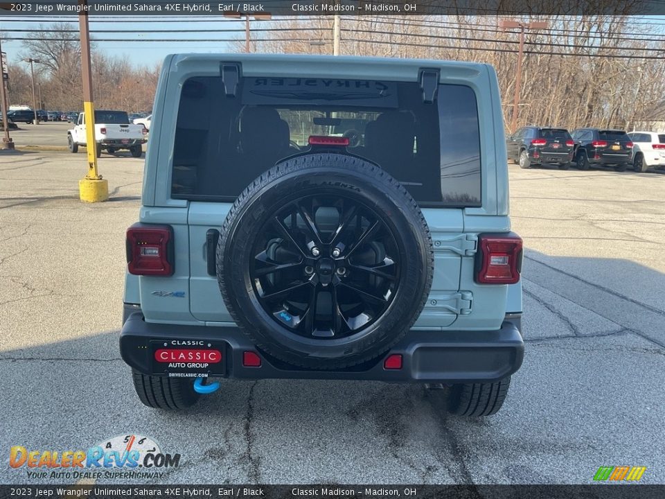 2023 Jeep Wrangler Unlimited Sahara 4XE Hybrid Earl / Black Photo #11