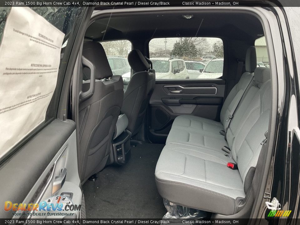 2023 Ram 1500 Big Horn Crew Cab 4x4 Diamond Black Crystal Pearl / Diesel Gray/Black Photo #4