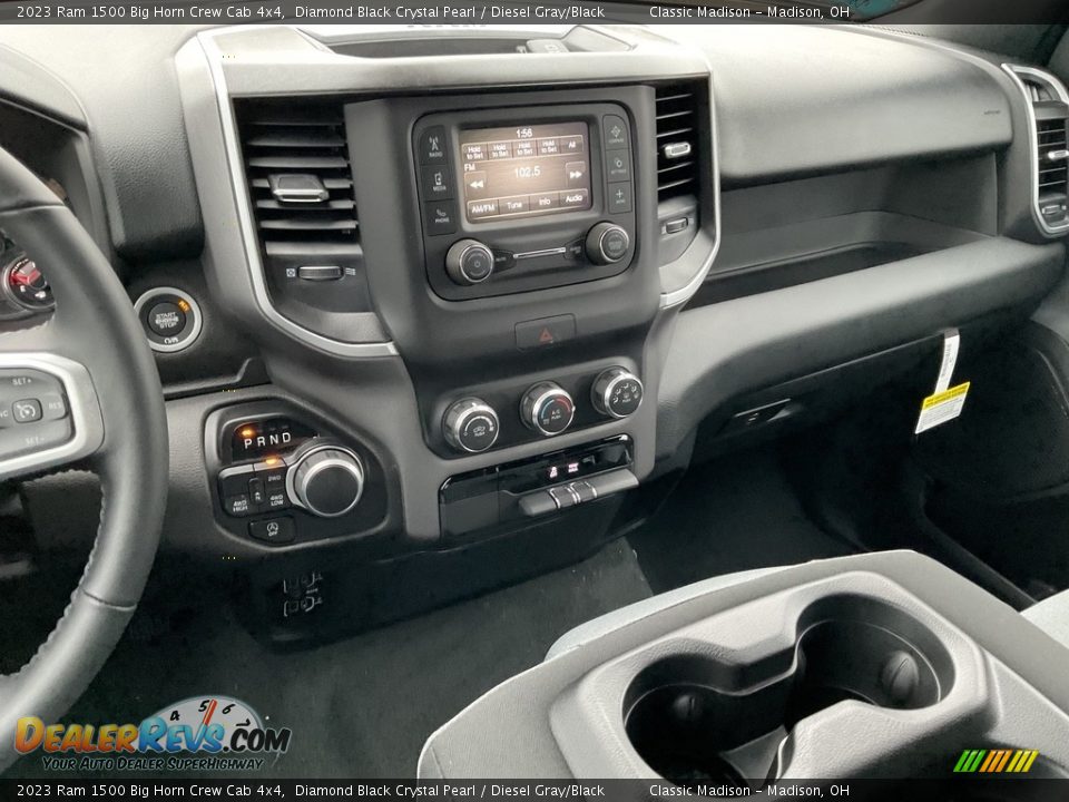 2023 Ram 1500 Big Horn Crew Cab 4x4 Diamond Black Crystal Pearl / Diesel Gray/Black Photo #6