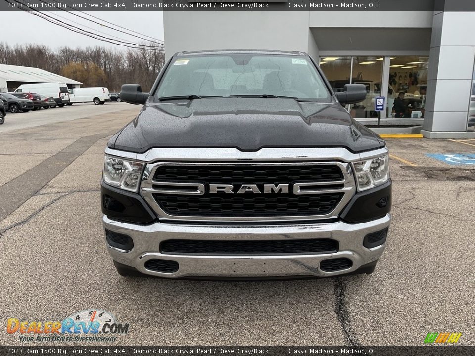 2023 Ram 1500 Big Horn Crew Cab 4x4 Diamond Black Crystal Pearl / Diesel Gray/Black Photo #10
