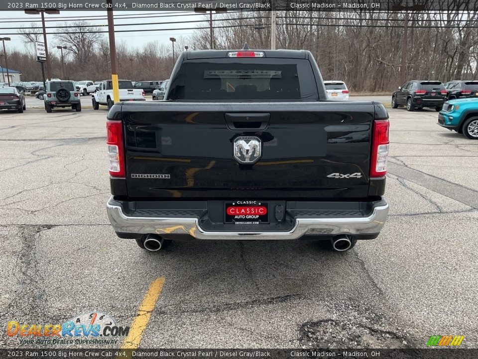 2023 Ram 1500 Big Horn Crew Cab 4x4 Diamond Black Crystal Pearl / Diesel Gray/Black Photo #11