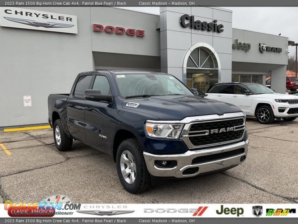 2023 Ram 1500 Big Horn Crew Cab 4x4 Patriot Blue Pearl / Black Photo #1