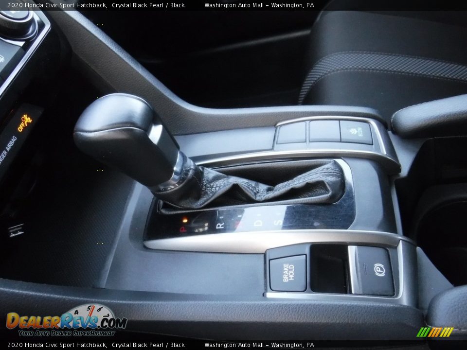 2020 Honda Civic Sport Hatchback Crystal Black Pearl / Black Photo #15