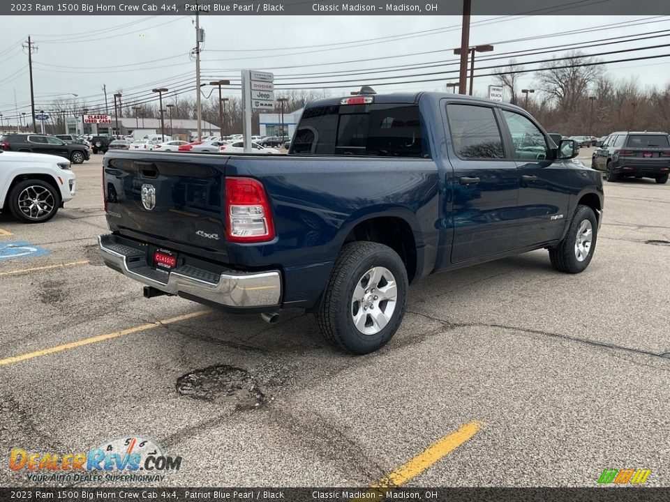 2023 Ram 1500 Big Horn Crew Cab 4x4 Patriot Blue Pearl / Black Photo #8