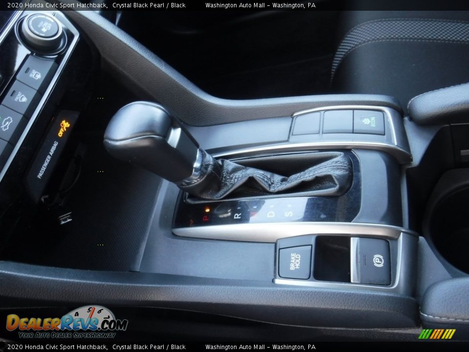 2020 Honda Civic Sport Hatchback Crystal Black Pearl / Black Photo #20