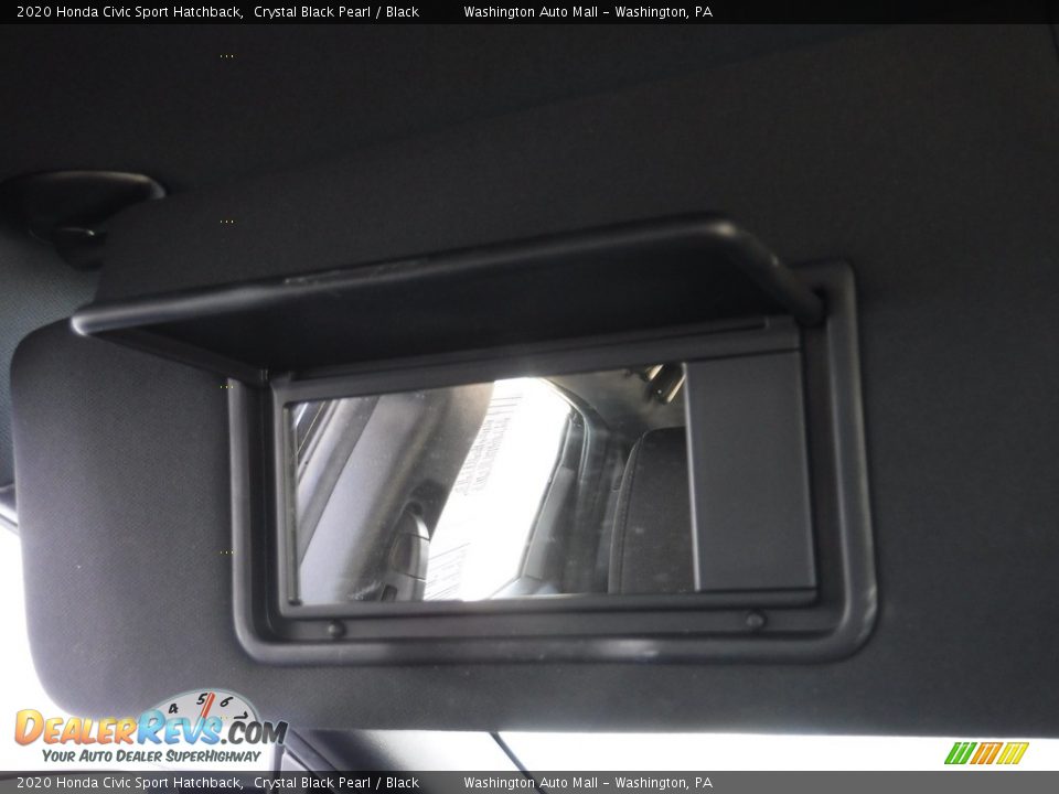 2020 Honda Civic Sport Hatchback Crystal Black Pearl / Black Photo #27