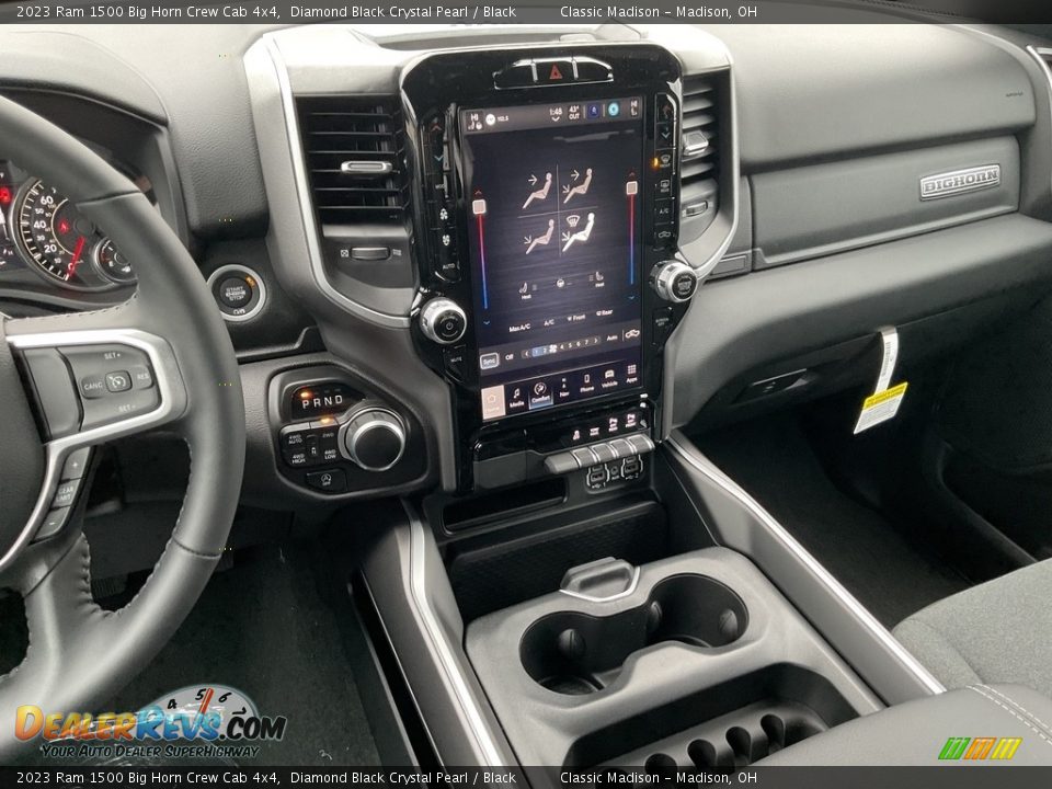 2023 Ram 1500 Big Horn Crew Cab 4x4 Diamond Black Crystal Pearl / Black Photo #6