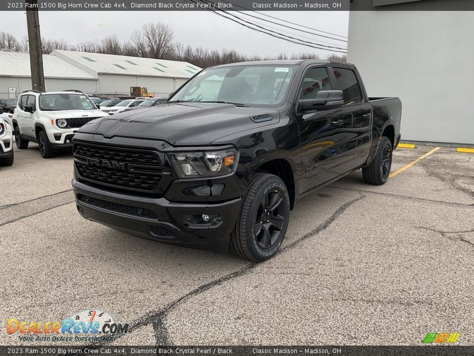 2023 Ram 1500 Big Horn Crew Cab 4x4 Diamond Black Crystal Pearl / Black Photo #7