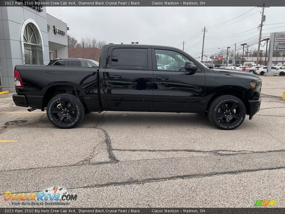2023 Ram 1500 Big Horn Crew Cab 4x4 Diamond Black Crystal Pearl / Black Photo #9