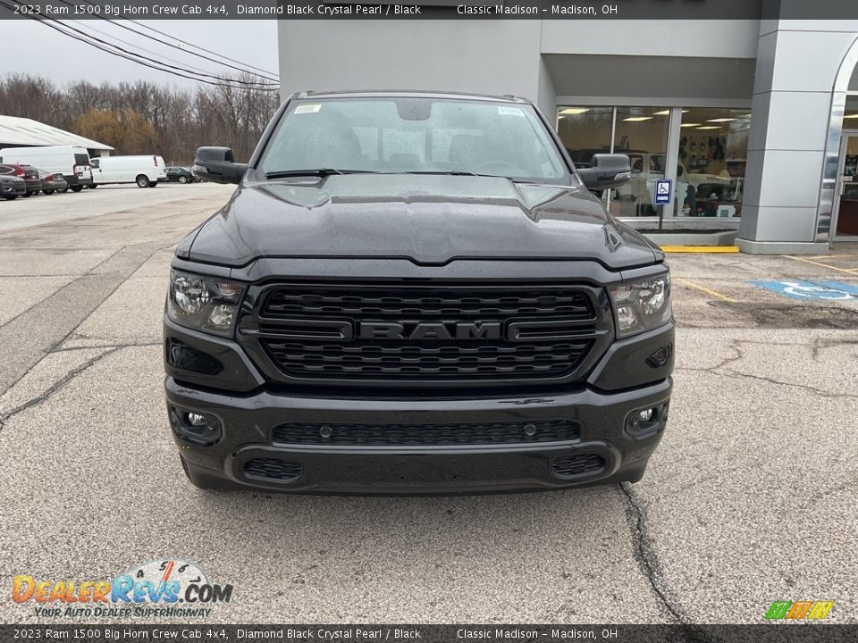2023 Ram 1500 Big Horn Crew Cab 4x4 Diamond Black Crystal Pearl / Black Photo #10