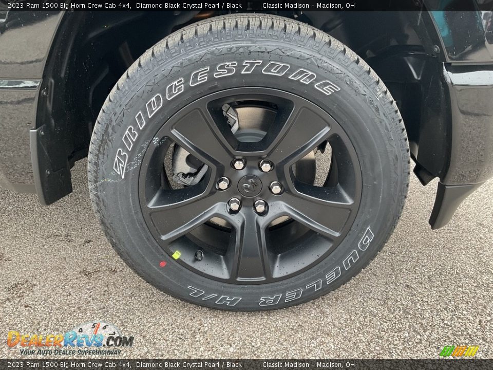 2023 Ram 1500 Big Horn Crew Cab 4x4 Diamond Black Crystal Pearl / Black Photo #13