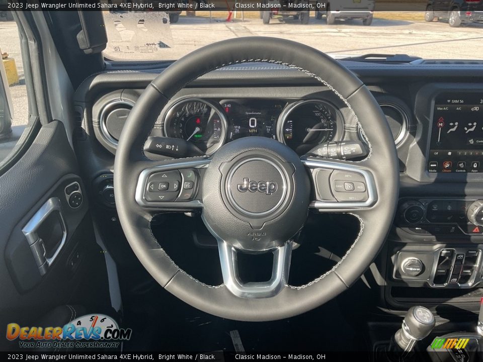 2023 Jeep Wrangler Unlimited Sahara 4XE Hybrid Bright White / Black Photo #5