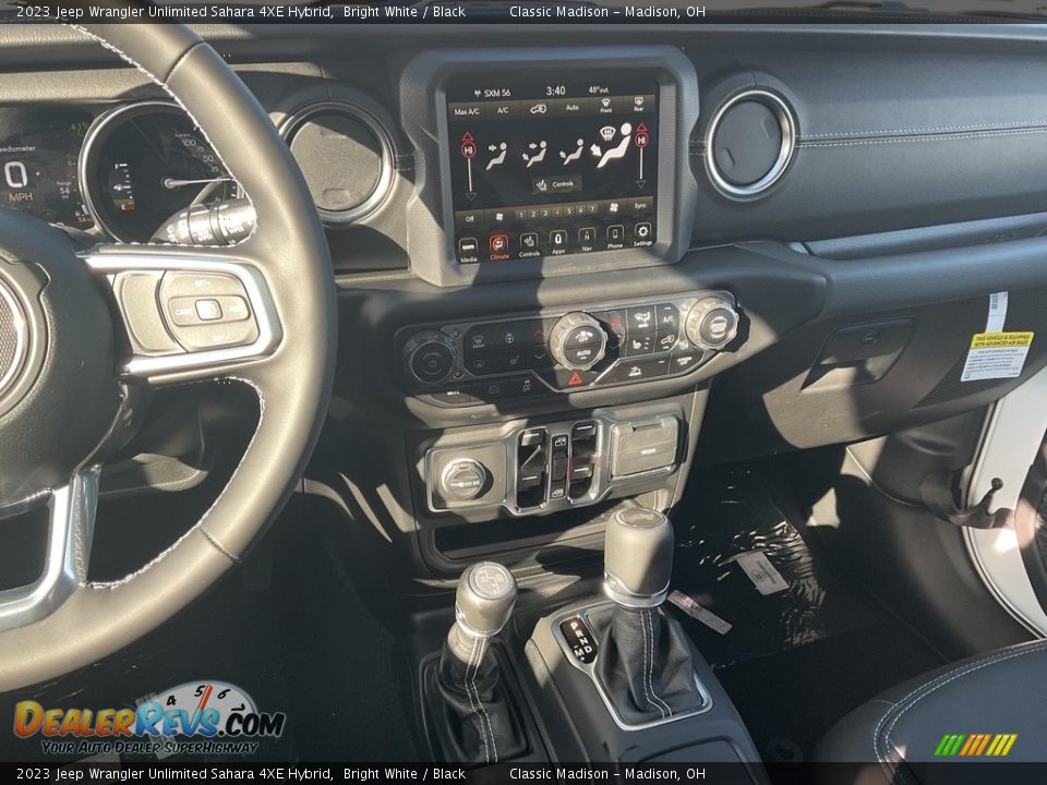 2023 Jeep Wrangler Unlimited Sahara 4XE Hybrid Bright White / Black Photo #6