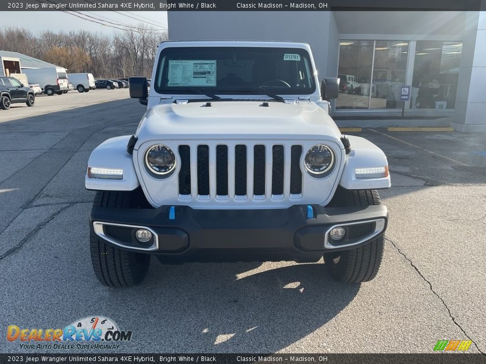 2023 Jeep Wrangler Unlimited Sahara 4XE Hybrid Bright White / Black Photo #10