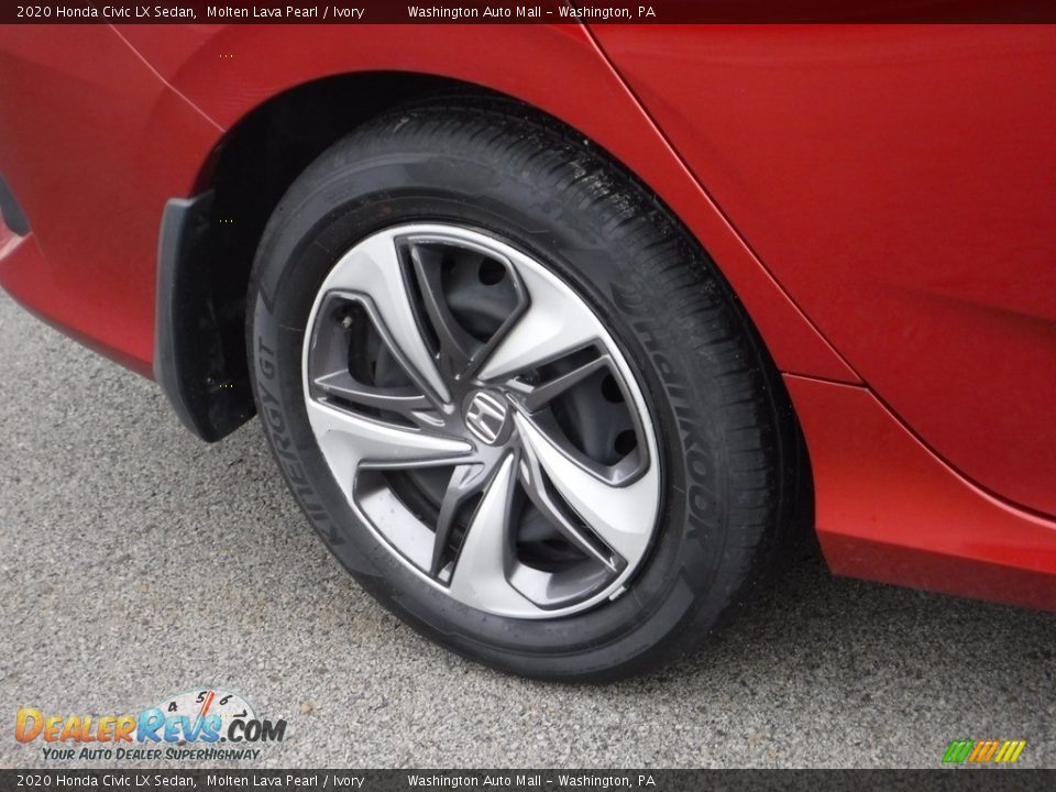 2020 Honda Civic LX Sedan Molten Lava Pearl / Ivory Photo #3