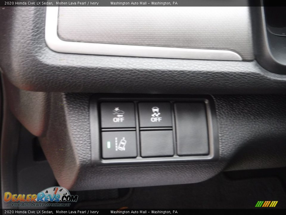 2020 Honda Civic LX Sedan Molten Lava Pearl / Ivory Photo #12