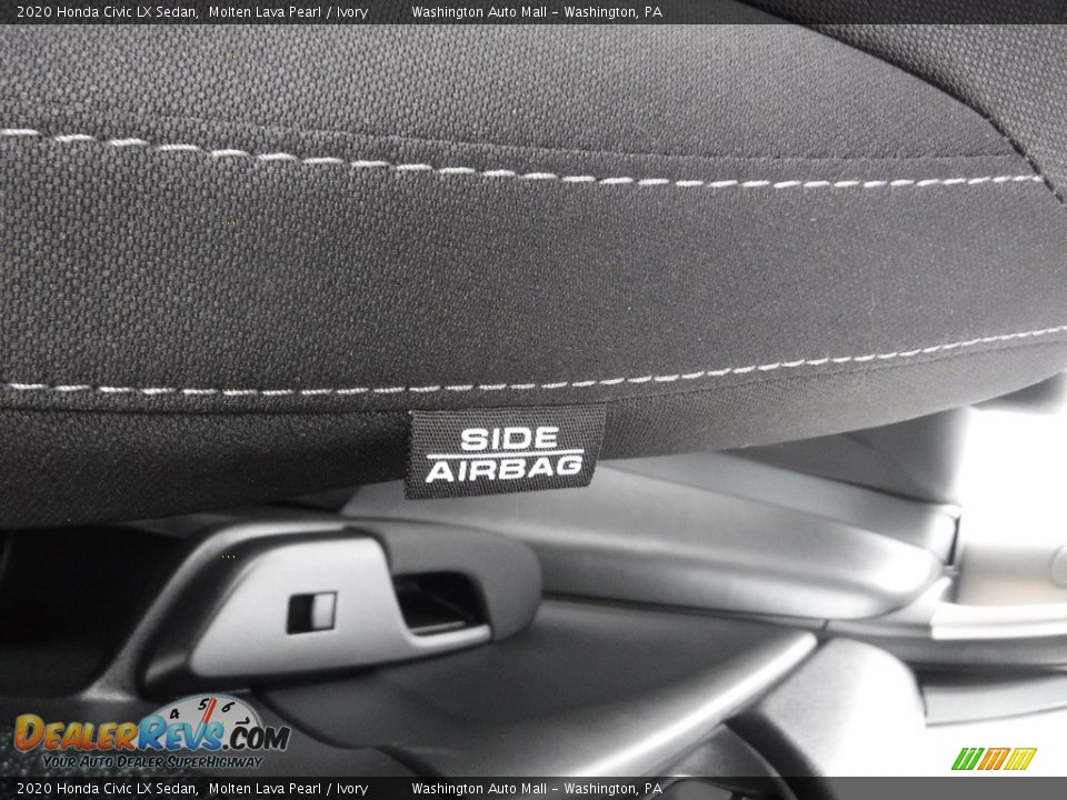 2020 Honda Civic LX Sedan Molten Lava Pearl / Ivory Photo #14