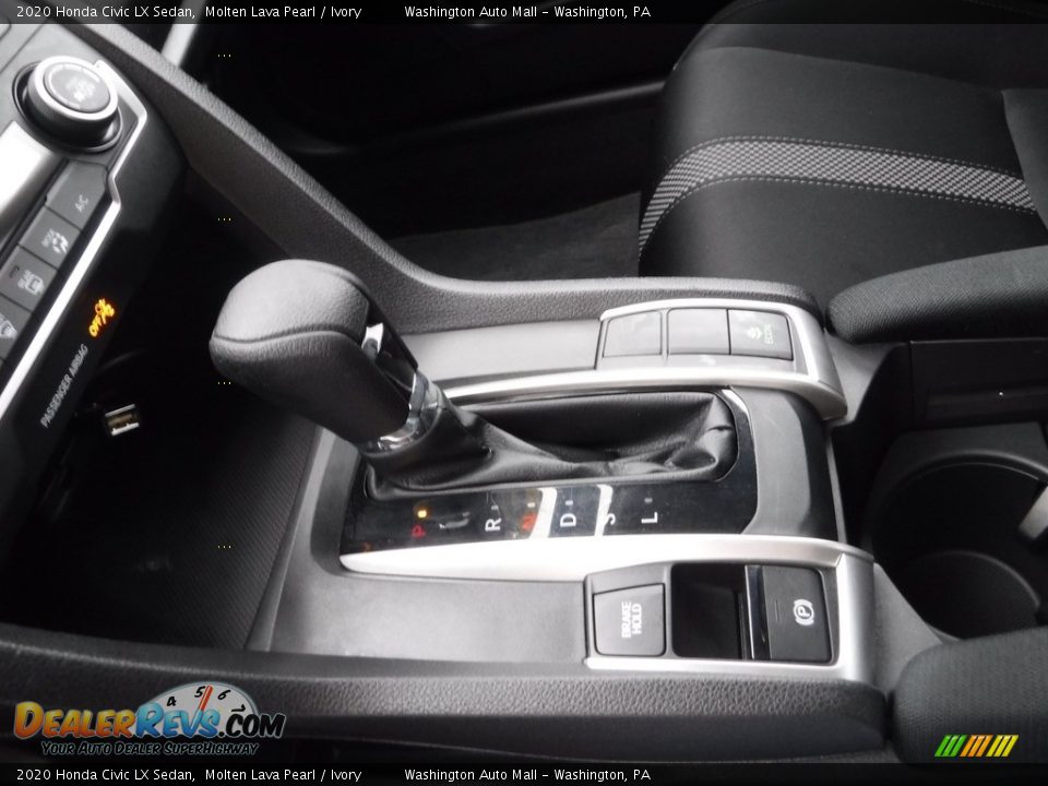 2020 Honda Civic LX Sedan Molten Lava Pearl / Ivory Photo #16