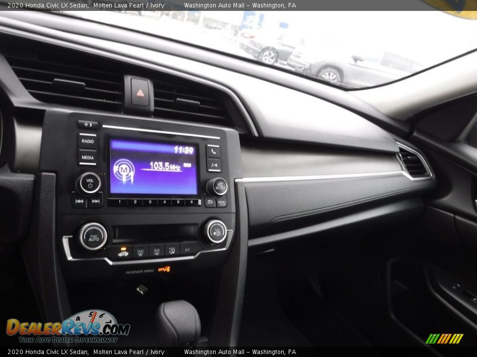 2020 Honda Civic LX Sedan Molten Lava Pearl / Ivory Photo #17