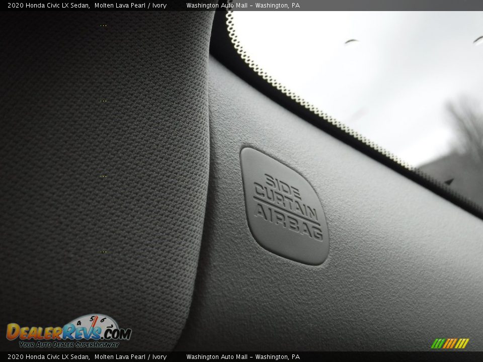 2020 Honda Civic LX Sedan Molten Lava Pearl / Ivory Photo #19
