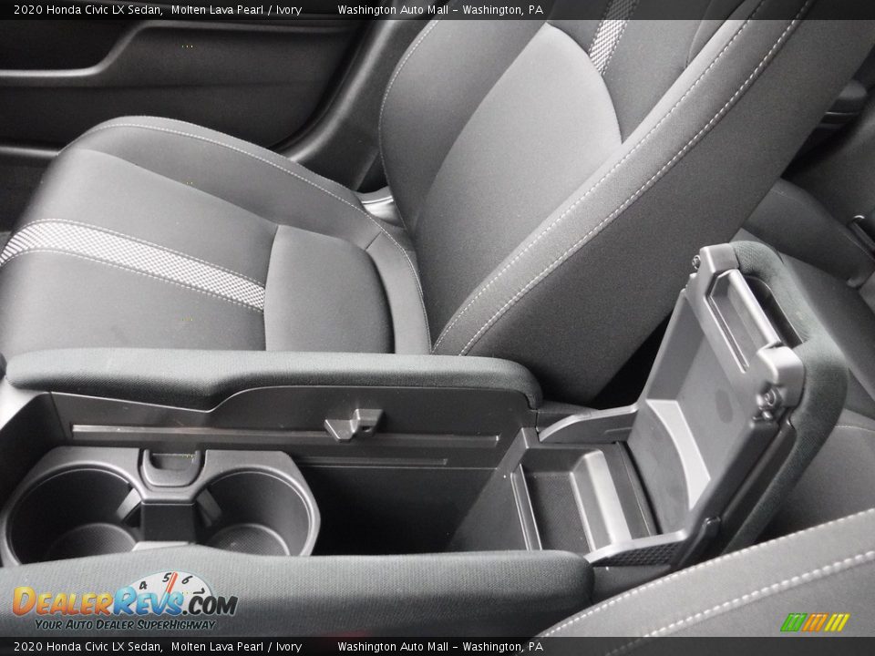 2020 Honda Civic LX Sedan Molten Lava Pearl / Ivory Photo #23