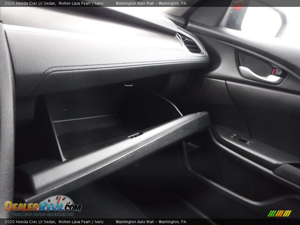 2020 Honda Civic LX Sedan Molten Lava Pearl / Ivory Photo #24