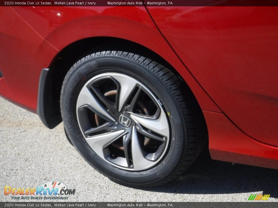 2020 Honda Civic LX Sedan Molten Lava Pearl / Ivory Photo #3
