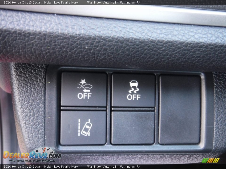 2020 Honda Civic LX Sedan Molten Lava Pearl / Ivory Photo #12
