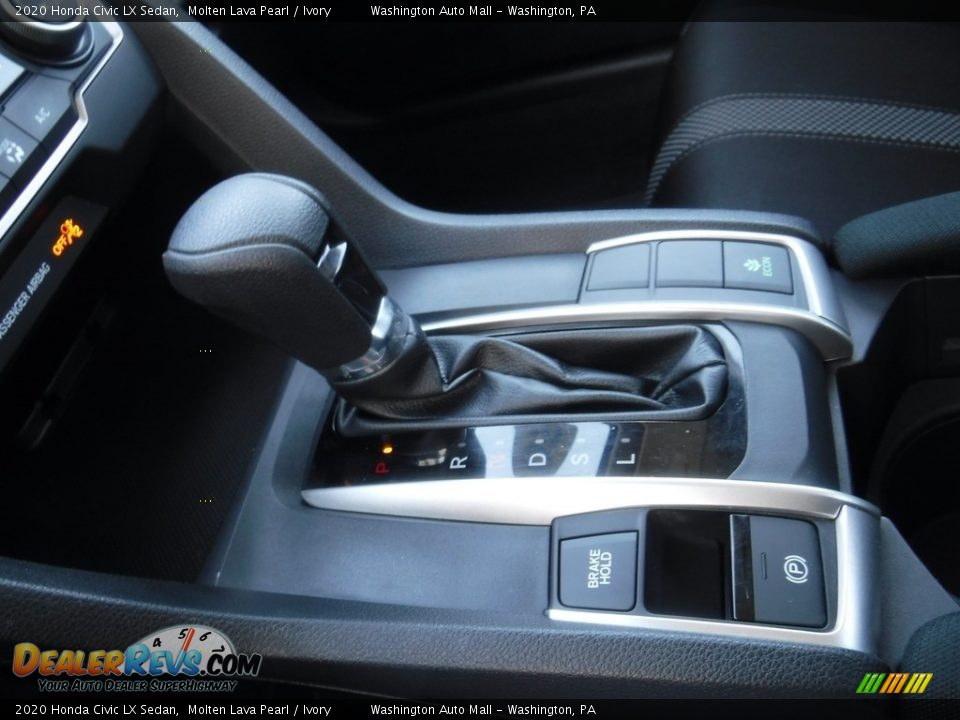 2020 Honda Civic LX Sedan Molten Lava Pearl / Ivory Photo #14