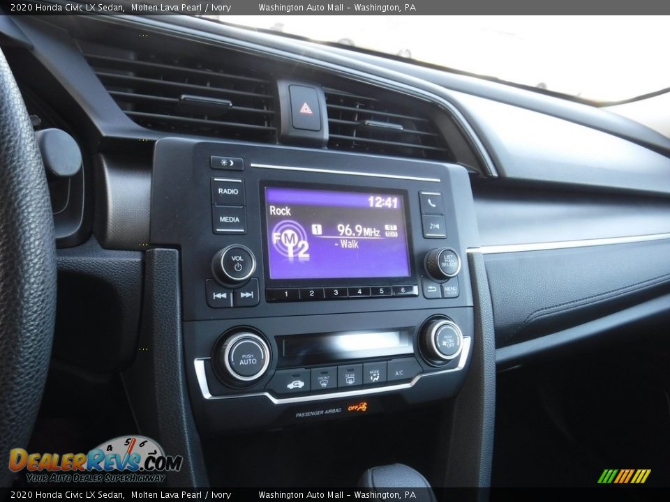 2020 Honda Civic LX Sedan Molten Lava Pearl / Ivory Photo #15
