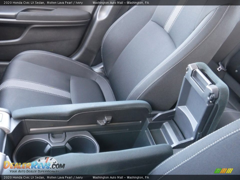 2020 Honda Civic LX Sedan Molten Lava Pearl / Ivory Photo #18