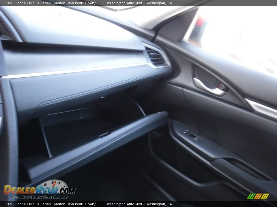 2020 Honda Civic LX Sedan Molten Lava Pearl / Ivory Photo #19