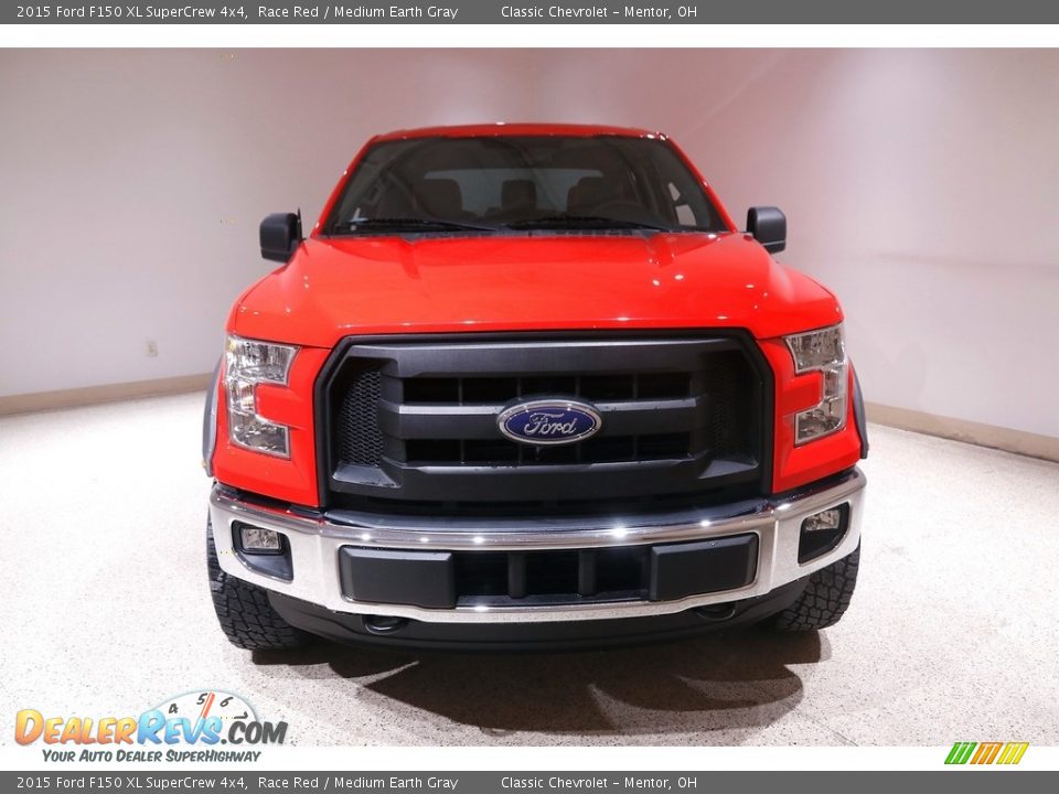 2015 Ford F150 XL SuperCrew 4x4 Race Red / Medium Earth Gray Photo #2