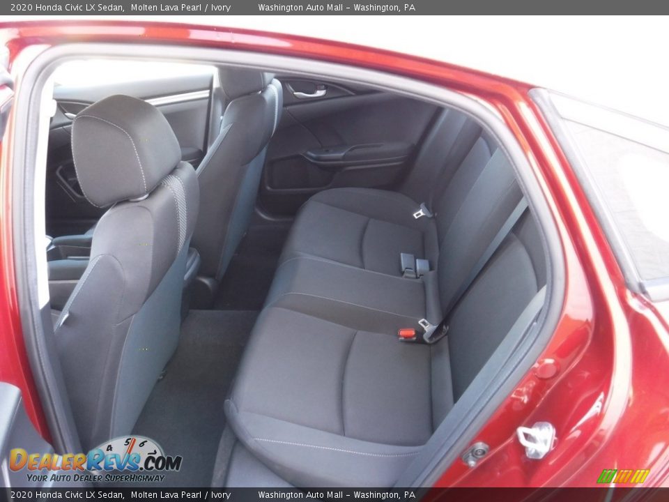 2020 Honda Civic LX Sedan Molten Lava Pearl / Ivory Photo #24