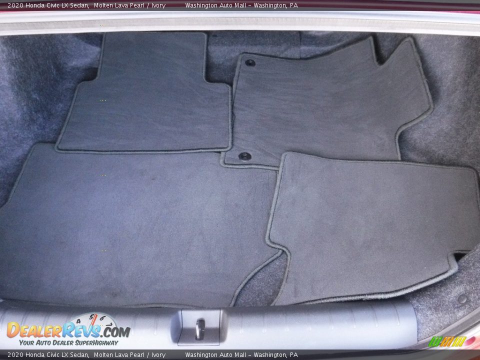 2020 Honda Civic LX Sedan Molten Lava Pearl / Ivory Photo #26