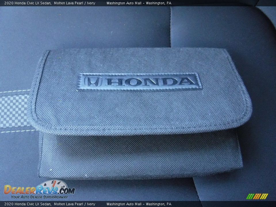 2020 Honda Civic LX Sedan Molten Lava Pearl / Ivory Photo #27