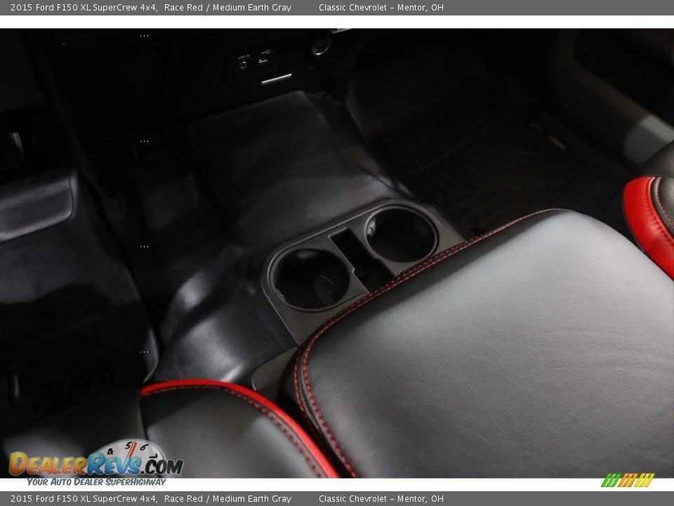 2015 Ford F150 XL SuperCrew 4x4 Race Red / Medium Earth Gray Photo #13