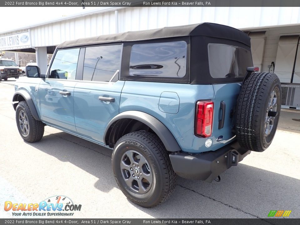 2022 Ford Bronco Big Bend 4x4 4-Door Area 51 / Dark Space Gray Photo #6
