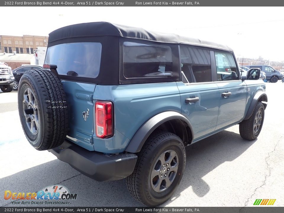 2022 Ford Bronco Big Bend 4x4 4-Door Area 51 / Dark Space Gray Photo #8