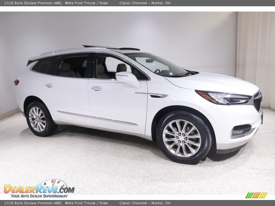 2018 Buick Enclave Premium AWD White Frost Tricoat / Shale Photo #1