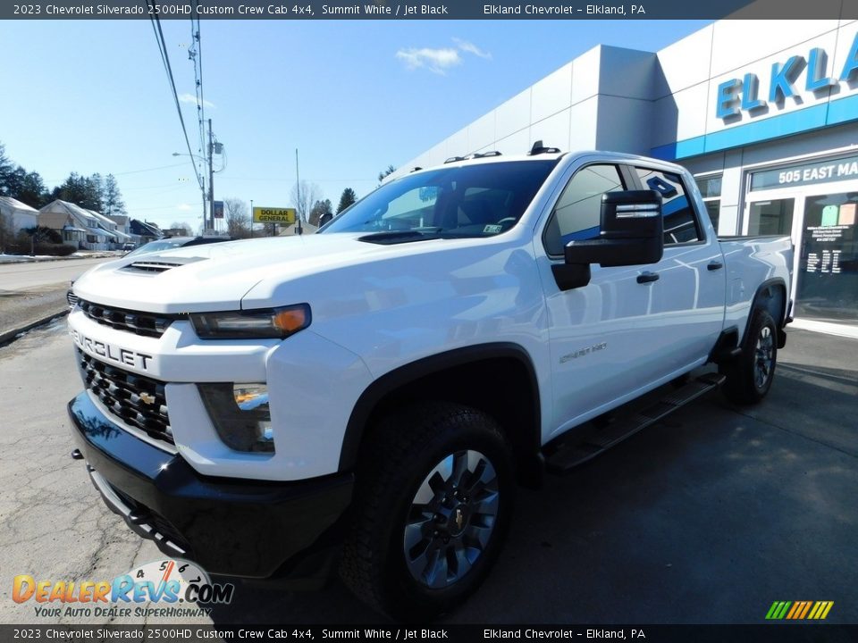 2023 Chevrolet Silverado 2500HD Custom Crew Cab 4x4 Summit White / Jet Black Photo #1